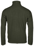 Pinewood fleece sweater met halve rits, dun en comfortabel in donkergroen