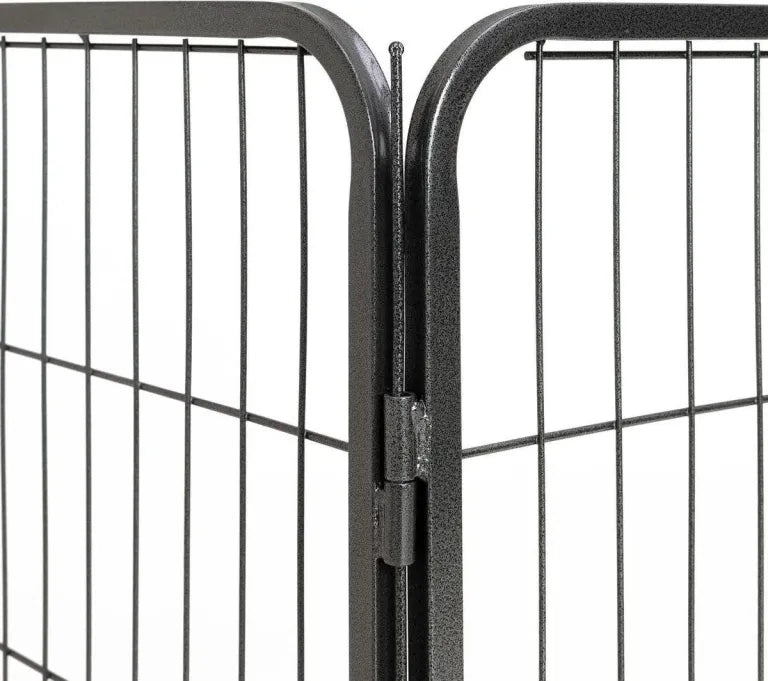 Hondenren voor binnen modulair metalen puppyren 640 cm omtrek, flexibele en veilige huisdierenren voor honden en puppy’s, inklapbare indoor omheining met deur voor training en rust, Dog - Expert webshop voor gespecialiseerd hondenmateriaal