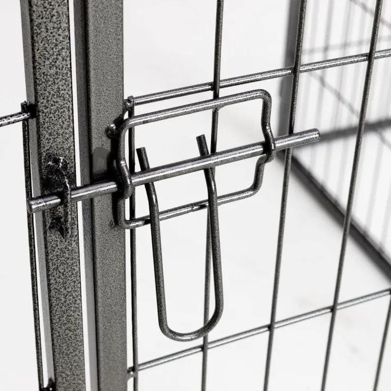 Hondenren voor binnen modulair metalen puppyren 640 cm omtrek, flexibele en veilige huisdierenren voor honden en puppy’s, inklapbare indoor omheining met deur voor training en rust, Dog - Expert webshop voor gespecialiseerd hondenmateriaal
