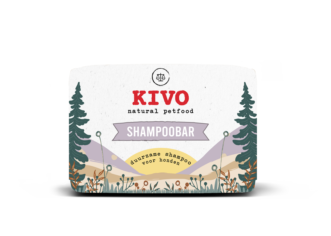 Kivo Shampoobar duurzame hondenshampoo met arganolie, jojoba en glycerine voor een zachte, glanzende hondenhuid en vacht, vaste shampoo zonder sulfaten en parabenen, Dog - Expert webshop voor gespecialiseerd hondenmateriaal
