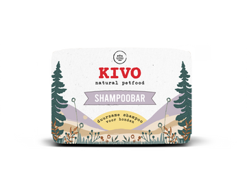 Kivo Shampoobar duurzame hondenshampoo met arganolie, jojoba en glycerine voor een zachte, glanzende hondenhuid en vacht, vaste shampoo zonder sulfaten en parabenen, Dog - Expert webshop voor gespecialiseerd hondenmateriaal
