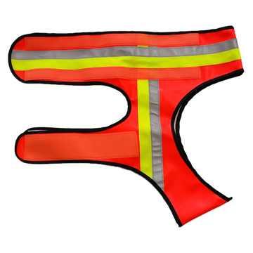 Reflecterend hondenvest extra sterk met verstelbare klittenbandsluiting in geel of oranje